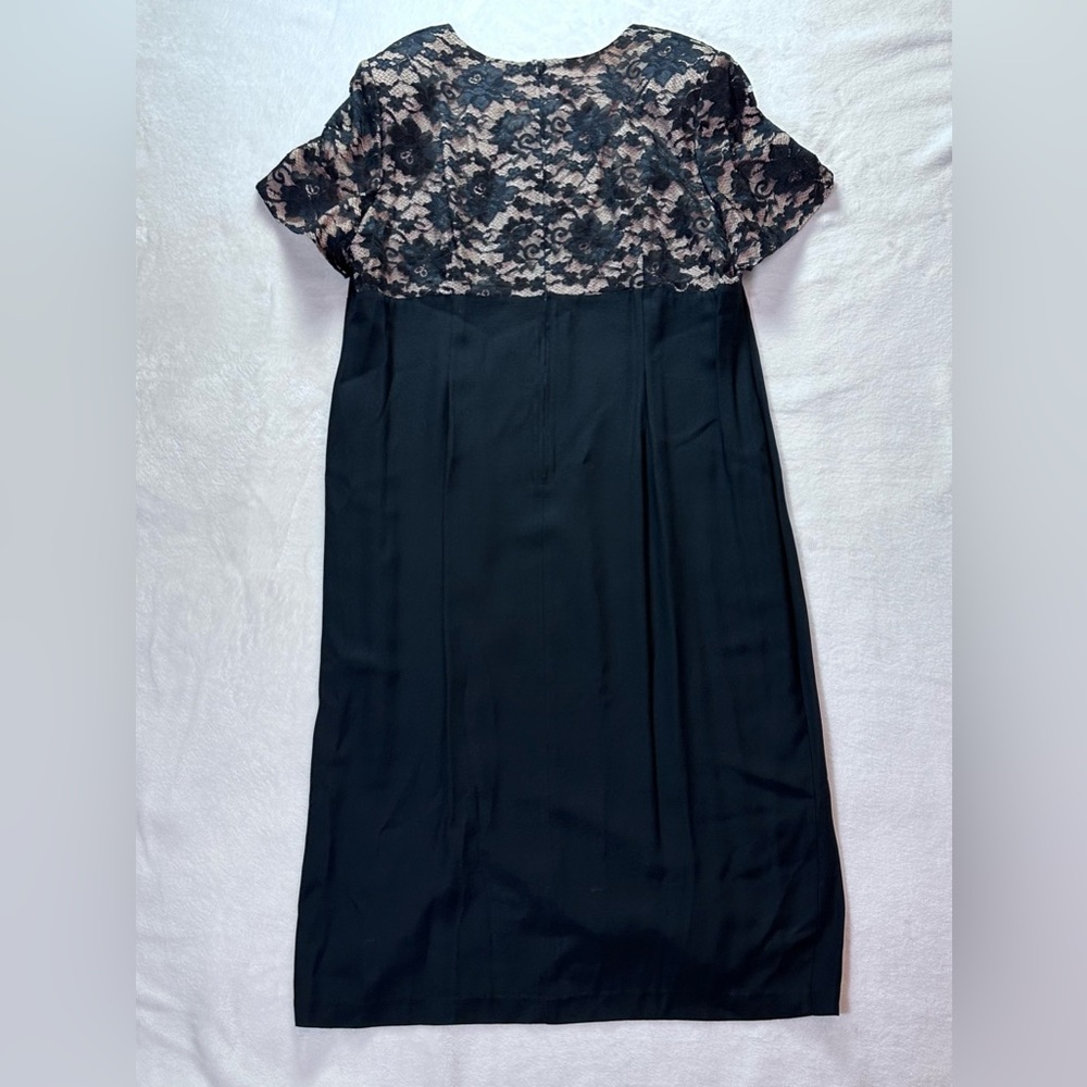 Lois Snyder For Dani Max Woman - 22 Lace Overlay Dress Formal Sheath - Picture 10 of 11